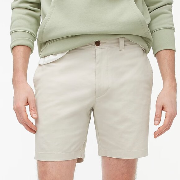 J.Crew Men's 7" flex chino short Size 34 Stone - Picture 1 of 6